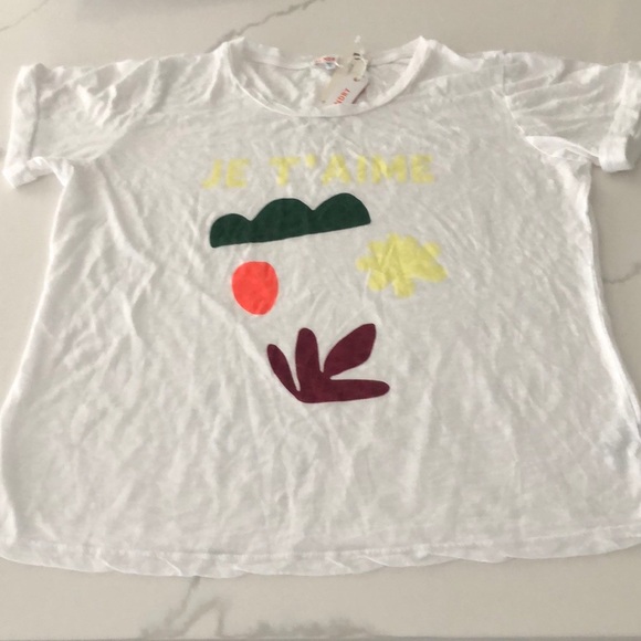 Anthro Sundry Je T'Aime Graphic Tee Size S - Picture 4 of 11